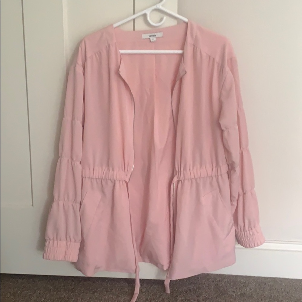 Lightweight pink silk ‘like’ jacket